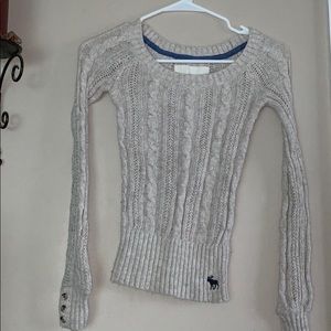 Tight cream sweater